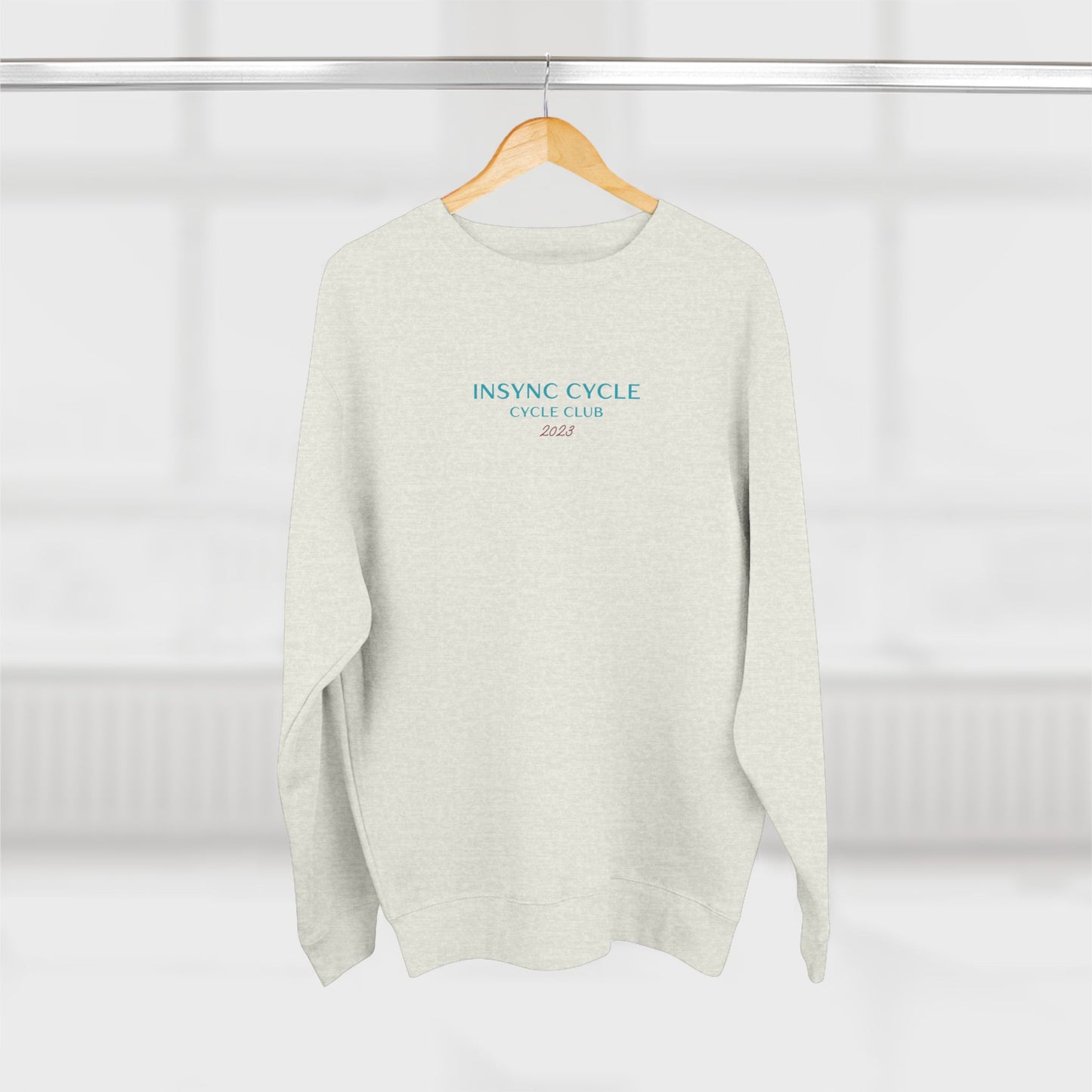 New Jersey Cycle Club Crewneck Sweatshirt — "Life's Better" Bicycle Graphic