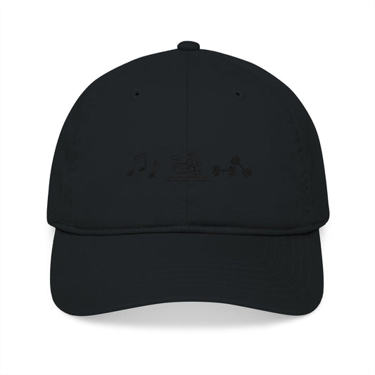 Organic Embroidered Baseball Cap — InSync Music & Fitness Icons