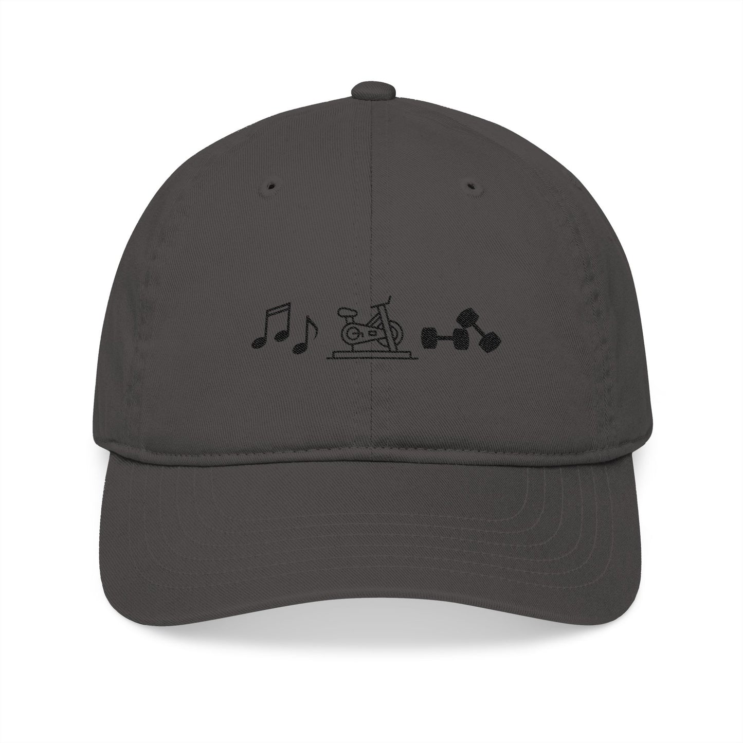 Organic Embroidered Baseball Cap — InSync Music & Fitness Icons