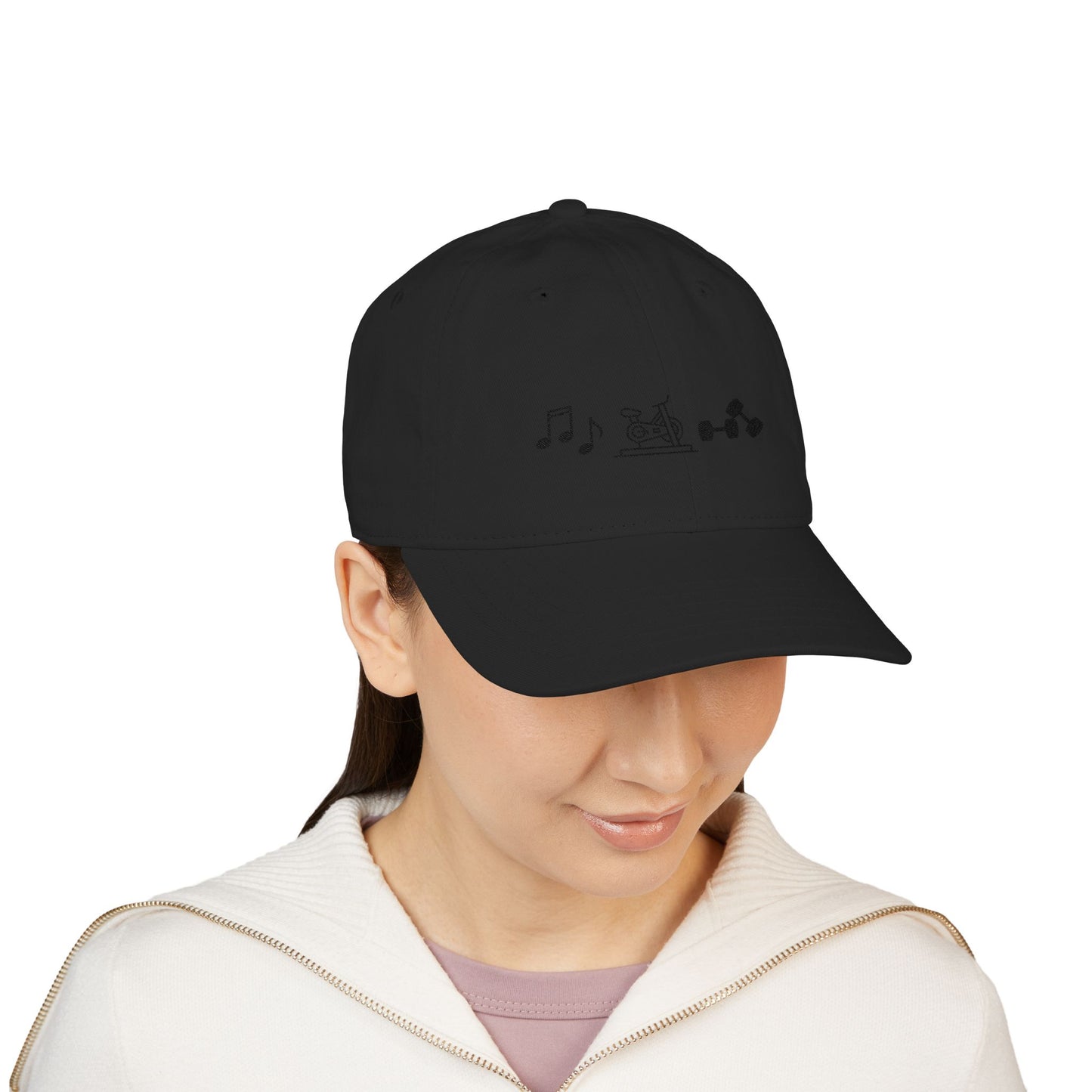 Organic Embroidered Baseball Cap — InSync Music & Fitness Icons