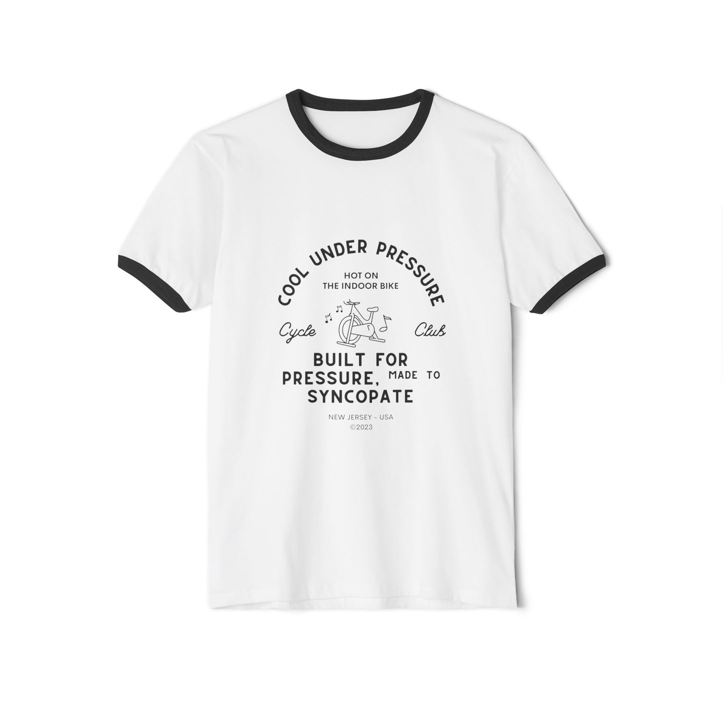 Cool Under Pressure Ringer T-Shirt — 'Built for Pressure, Made to Syncopate' Vintage Music Tee