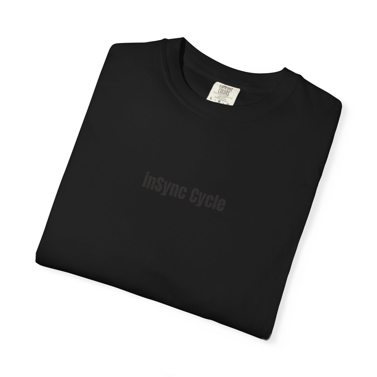 Cycle Collage Graphic Tee — 'inSync Cycle' Retro Cassette Back-Print T-Shirt