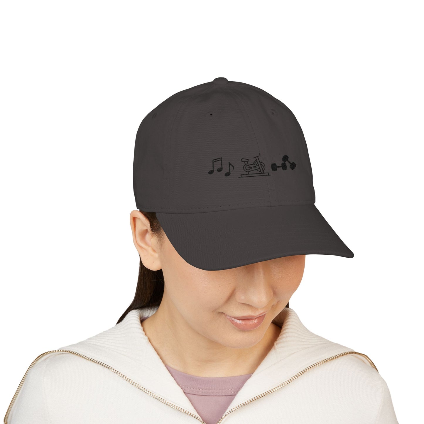Organic Embroidered Baseball Cap — InSync Music & Fitness Icons