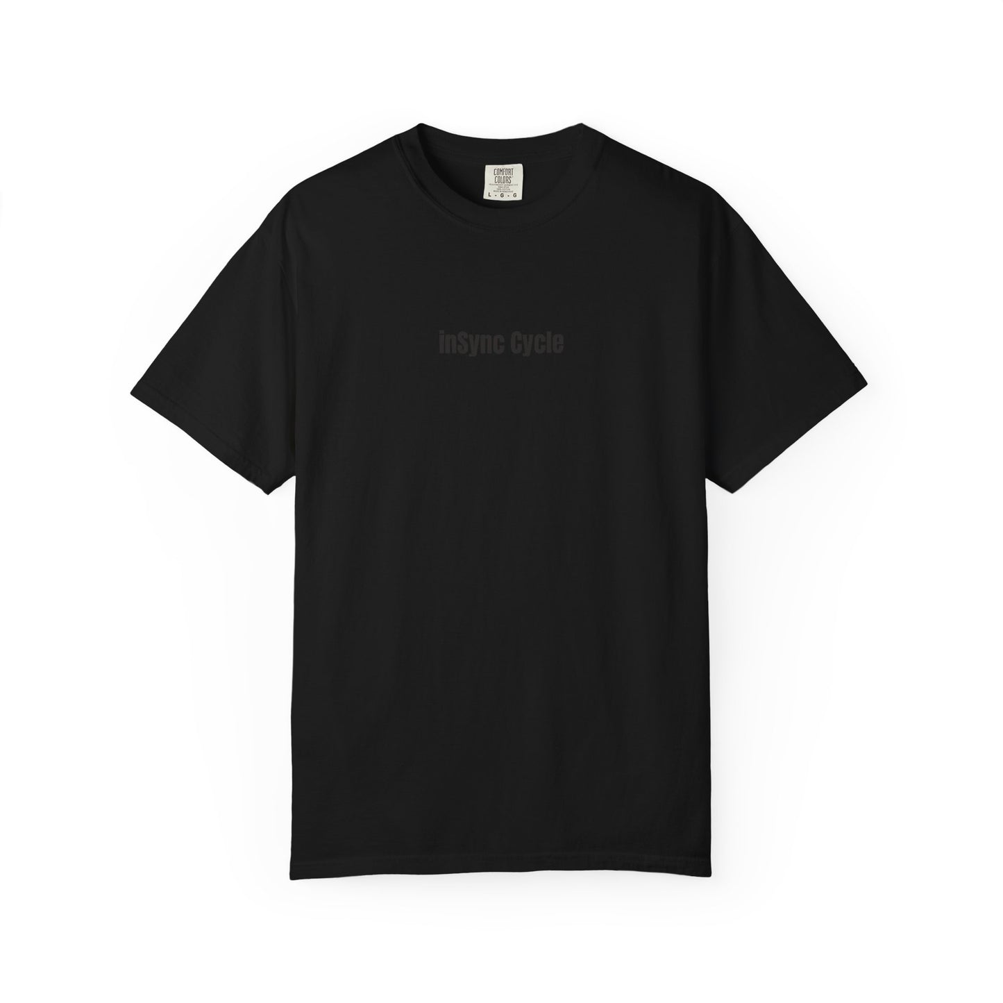 Cycle Collage Graphic Tee — 'inSync Cycle' Retro Cassette Back-Print T-Shirt