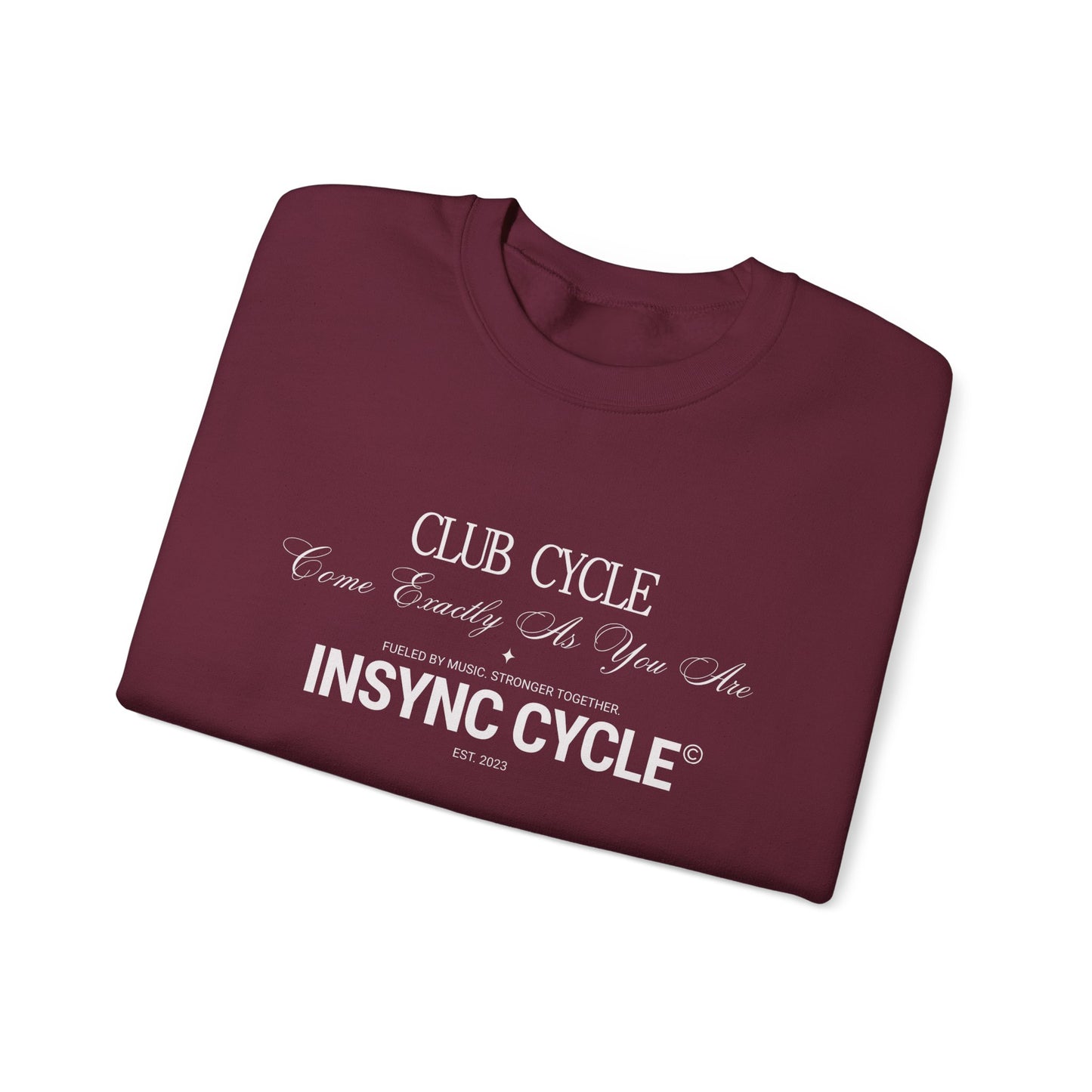 Club Cycle "Insync Cycle" Crewneck Sweatshirt — Retro Dance Studio Pullover